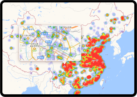 作战沙盘：全国消费态势精准定位，辅助线下运营决策